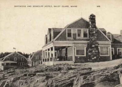 Driftwood and Edgecliff Hotels, Bailey Island