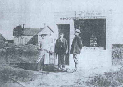 Antoine Fide's Shooting Gallery located where the present Day Orr's Island Post Office now stands.